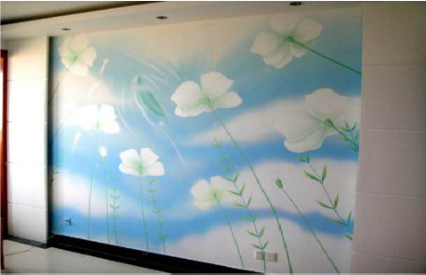 寻甸画墙绘怎么画好白云的蓬松感？