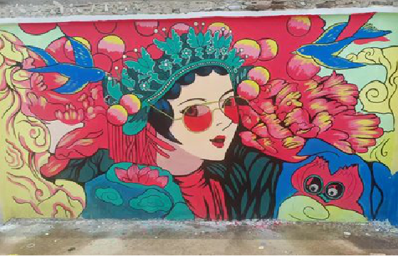 寻甸墙体彩绘-网红墙