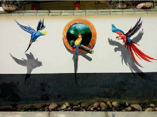 寻甸视觉错位-3D墙绘设计