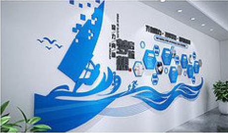 寻甸海浪主题文化墙如何设计?