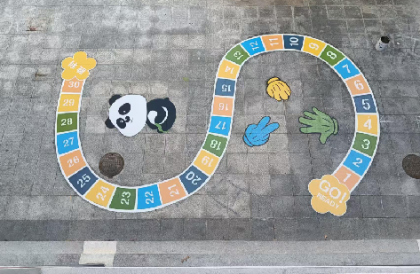 寻甸地面游戏彩绘