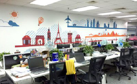 寻甸教你设计办公室墙绘的方法。