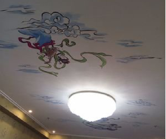 寻甸如何快速绘制天花板上的手绘墙？