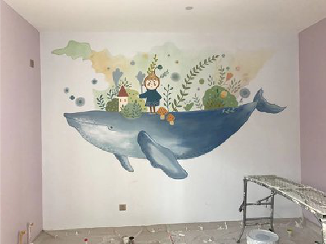 寻甸手绘墙的特点及优势。