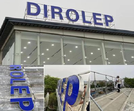 寻甸楼顶发光字安装的注意事项。